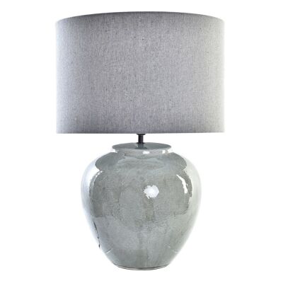 Lampada da Tavolo in Ceramica Tela 42X42X60 Grigio LA188204