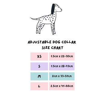 Collier réglable pour chien - Tic Tac 3