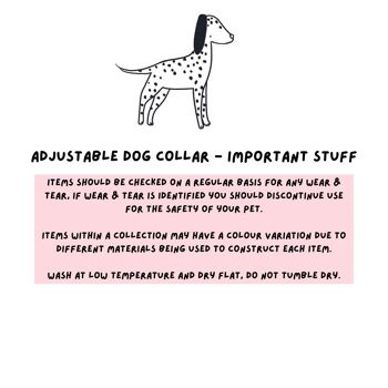 Collier réglable pour chien - Tic Tac 4