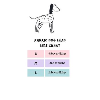 Laisse pour chien en tissu - Tic Tac 3