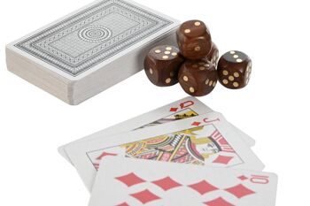 JEU D'ÉCHECS 4 SHEESHAM 13X12X8 MARRON JM211625 4