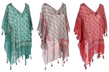 Caftan en coton 90X180 Taille U 3 Assortiment. BO211434 1