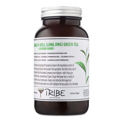 Thé vert Dragon Well (Long Jing) biologique (qualité supérieure)