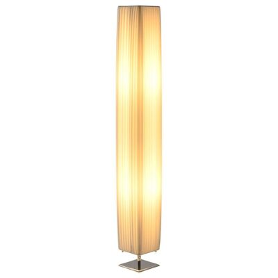 PE IRON FLOOR LAMP 14X14X120 WHITE PLEATED LA212927