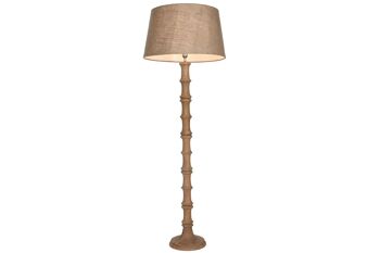 LAMPADAIRE EN BOIS DE JUTE 58X58X178 SCULPTÉ LA213692 1