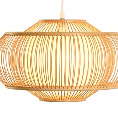 Bamboo Polyester Ceiling Lamp 43X43X26 E27 Natural LA202266