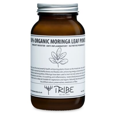 100% poudre de feuilles de moringa biologique crue