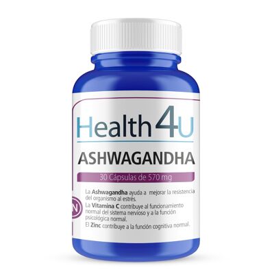 H4U Ashwagandha 30 gélules de 570 mg
