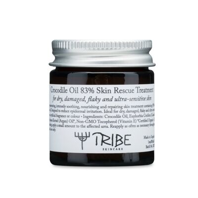 Crocodile Oil 83% Skin Rescue Treatment para pieles secas, dañadas, escamosas y ultrasensibles
