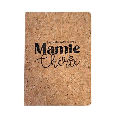 Cork notebook - Mamie Chérie