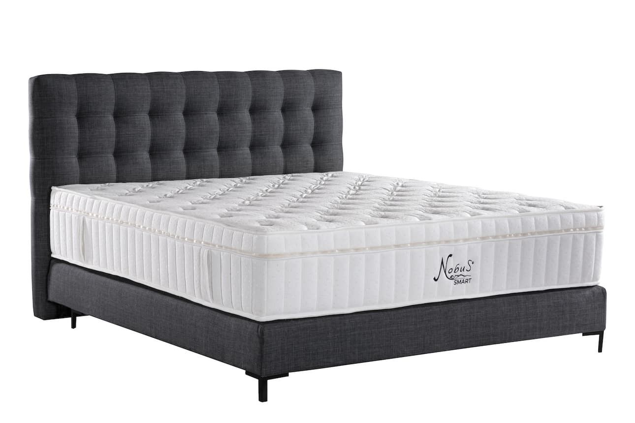 Buy wholesale Box spring bed in anthracite model Rome