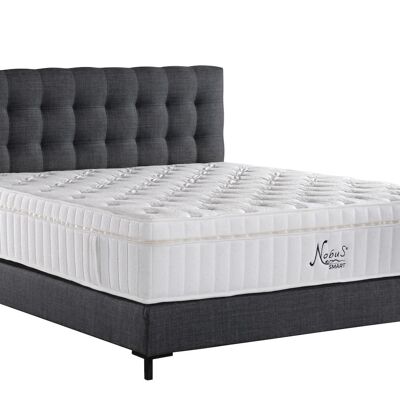 Box spring bed in anthracite model Rome