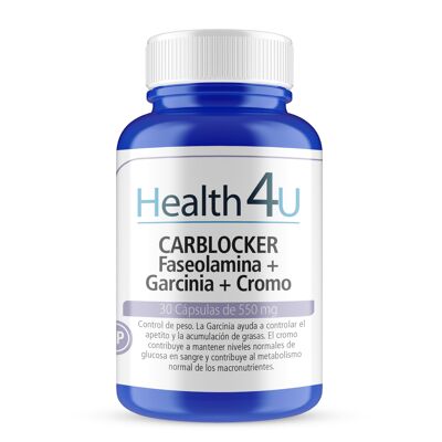 H4U Carblocker Faseolamina + Garcinia 30 cápsulas de 550 mg