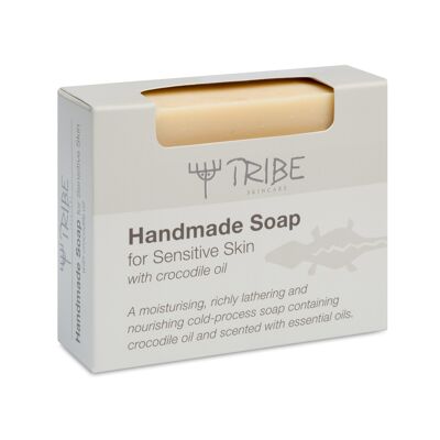 Jabón artesanal para pieles sensibles con aceite de cocodrilo