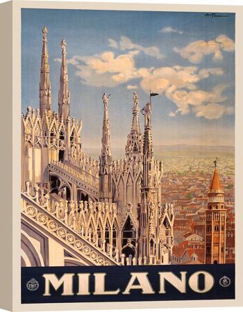 Affiche vintage sur toile : Milan 1