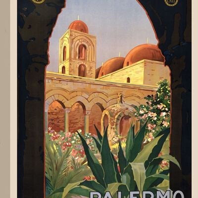 Vintage-Plakat auf Leinwand: Palermo, 1920
