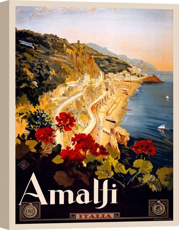 Affiche vintage sur toile : Amalfi 2