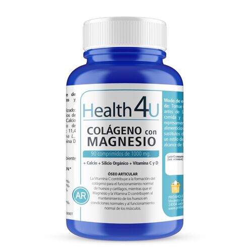 H4U Colágeno con Magnesio 90 comprimidos de 1000 mg