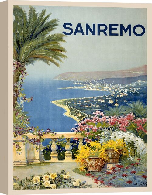 Poster vintage su tela: Sanremo