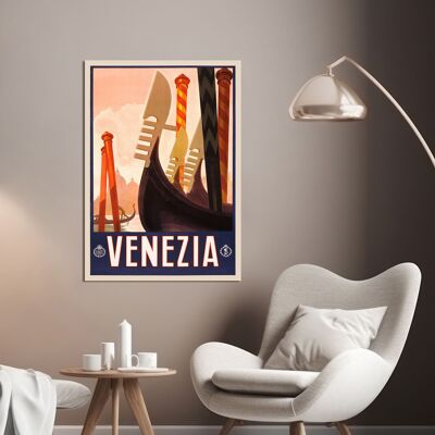 Poster vintage su tela: Venezia