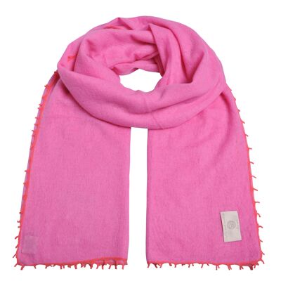 Bufanda de cachemir BiFeli-cs en rosa