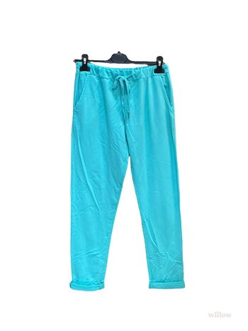 Pantalon jogger uni avec poche arrière 34