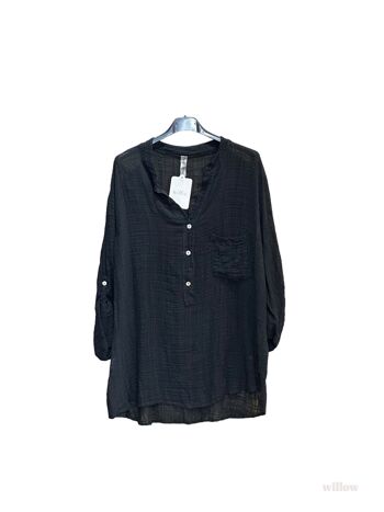 Chemise uni oversize 1