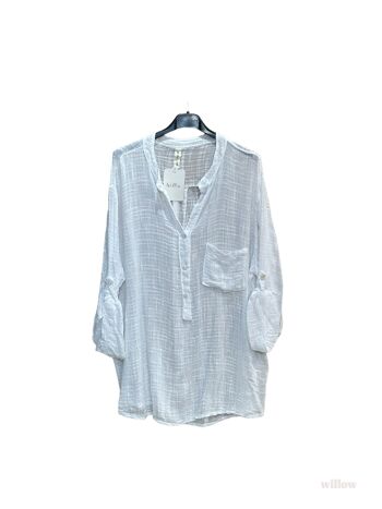 Chemise uni oversize 2