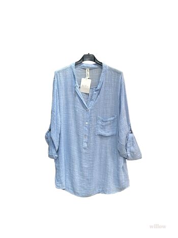 Chemise uni oversize 4