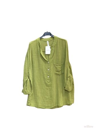 Chemise uni oversize 6