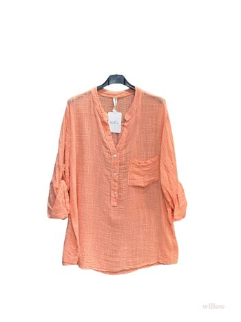 Chemise uni oversize 10