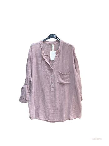 Chemise uni oversize 13