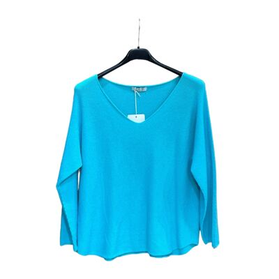 #3169 Morbido maglione con scollo a V