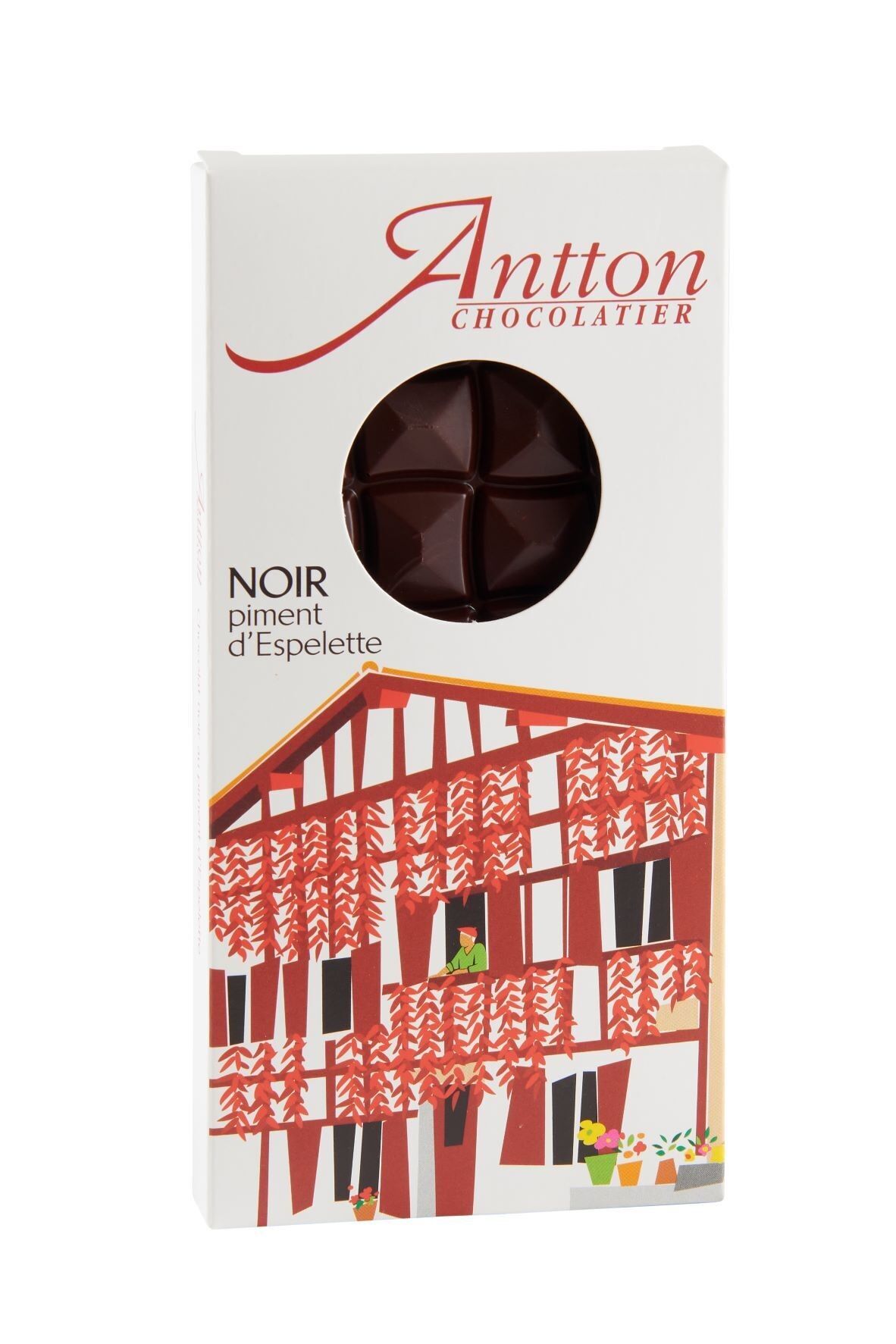 Tablette chocolat noir piment d'Espelette, 80g