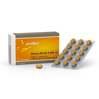 proSan Vitamin D3+K2 4.000 IE.