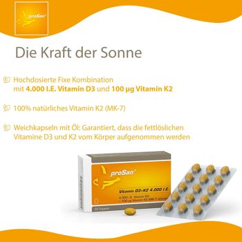 proSan Vitamine D3+K2 4.000 jeE. 2