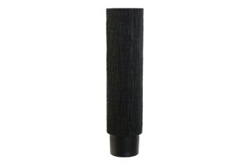 VASE RÉSINE 12X12X47,5 NOIR JR209405 1