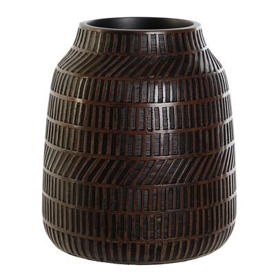 Vaso in Resina 19X19X21 Marrone LD209398