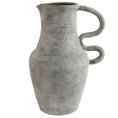 JARRON TERRACOTA 32X27X49 ENVEJECIDO GRIS CLARO JR209563