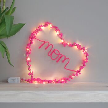 Lumière de coeur pour la fête des mères de maman 2