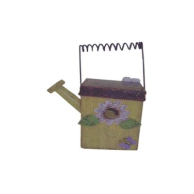 WOODEN "WATERING CAN" WITH METAL LID DIMENSION: 10x9x15cm RR-003