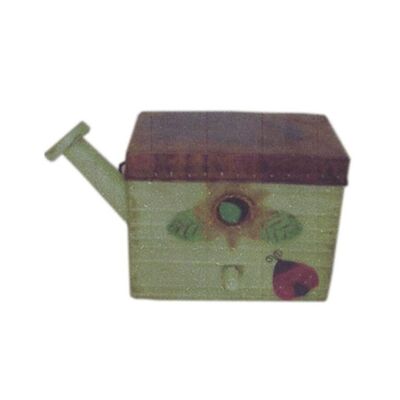 „Gießkanne“ aus Holz mit Metalldeckel, Maße: 15 x 9 x 13 cm, RR-004