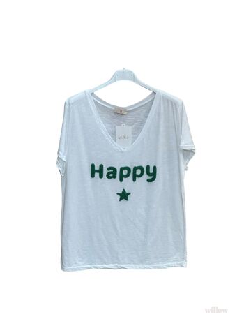 T-shirt Happy brodé 2