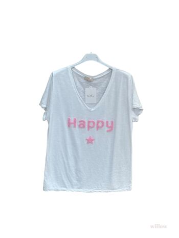 T-shirt Happy brodé 7