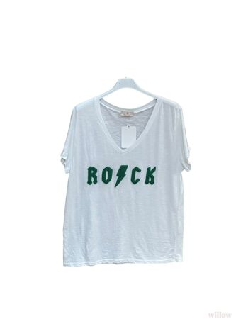 T-shirt Rock brodé 5