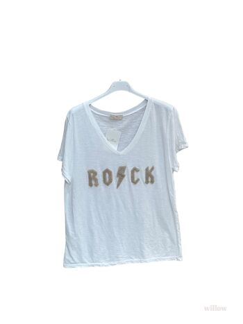 T-shirt Rock brodé 8