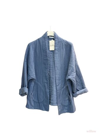 #5230 Veste kimono en gaze de coton 17
