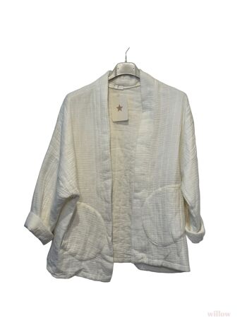#5230 Veste kimono en gaze de coton 27