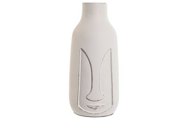 VASE POIGNÉE 15X15X30 CÔTÉ BLANC JR208817 1