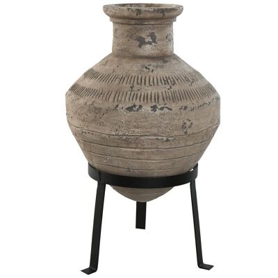 Magnesia-Metallvase 30X30X47 Beige JR211843